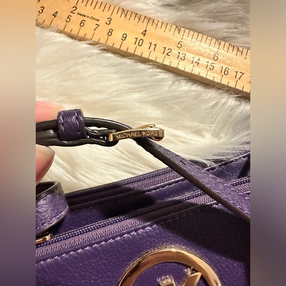 Deep Purple Michael Kors Crossbody Purse - Picture 5 of 9
